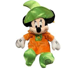Disney Minnie Mouse Orange Green Little Witch NWT Plush